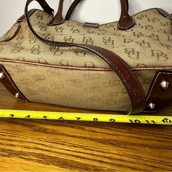 Dooney & Bourke 2 Way Bag Brown Logo - Picture 3 of 5